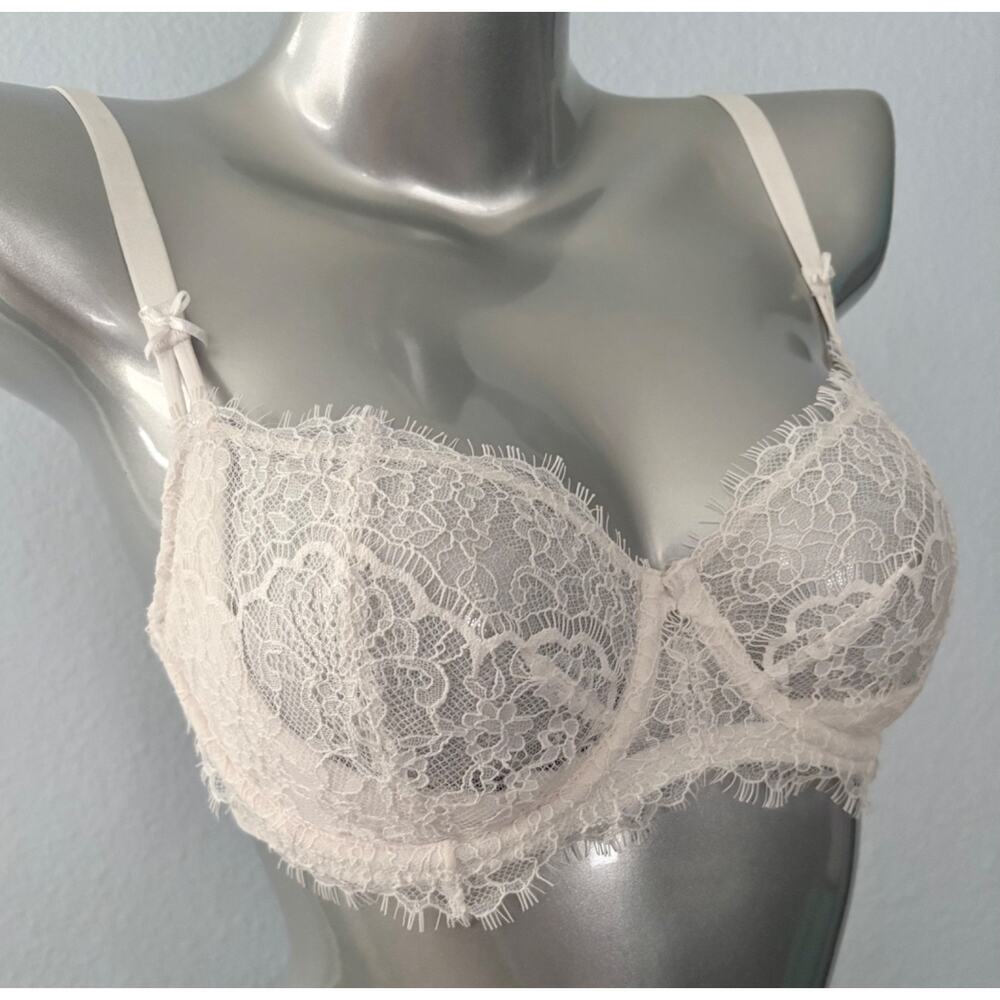 Victoria's Secret Nwt Dream Angels Unlined Uplift w/ Sling Coconut White Bra